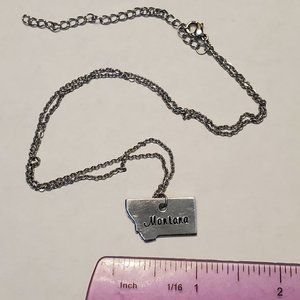 Montana state necklace